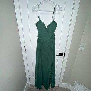Azazie Naeem Dress- Dark Green- Size A10- New With Tags
